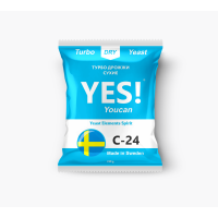 Спиртовые турбо дрожжи YES! YouCan C-24, 180 гр. Спиртовые турбо дрожжи YES! YouCan C-24, 180 гр.