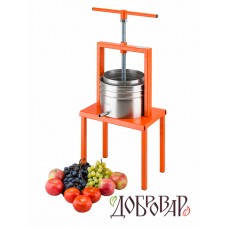 Пресс винный фруктово-ягодный напольный 5 л (метрическая резьба) Добровар